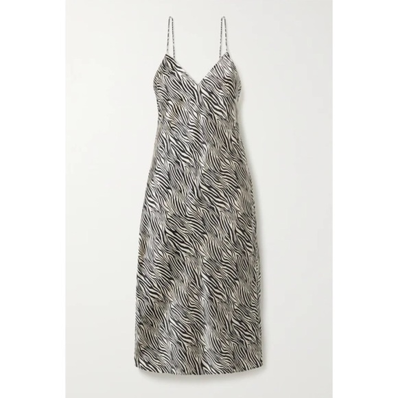Cami NYC Dresses & Skirts - Cami NYC The Raven Zebra Print Midi Slip Dress